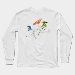 Bird lovers picture Long Sleeve T-Shirt